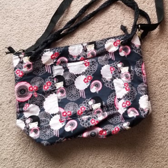 Kimmidoll Japanese Kimono Sakura Messenger Bag - Picture 1 of 3